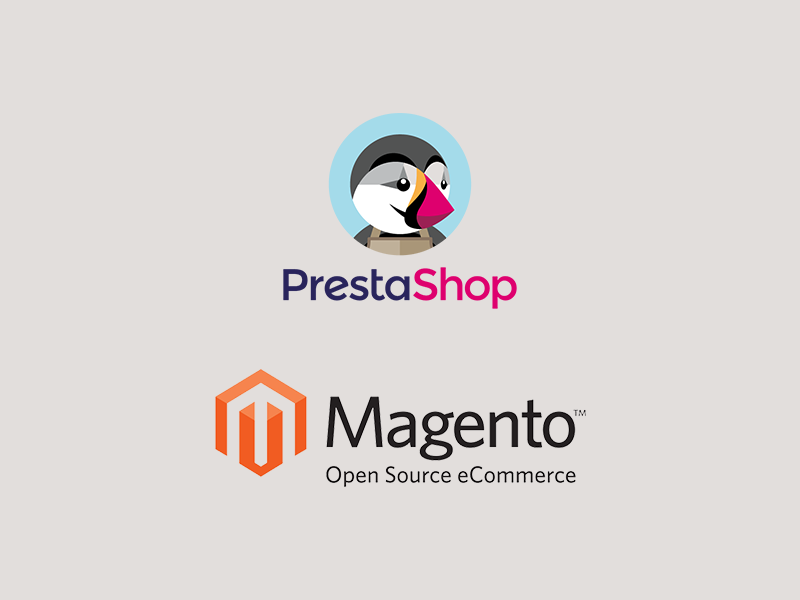 Sklepy internetowe Prestashop, Magento