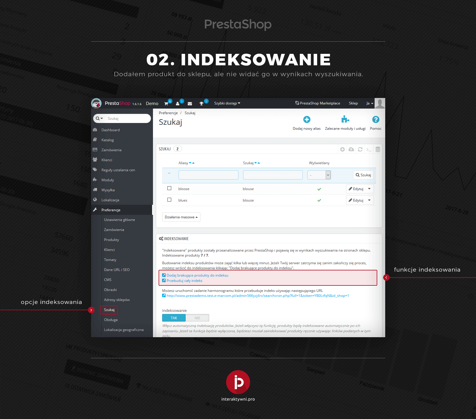 Dodałem produkt do sklepu ale nie widać go w wynikach wyszukiwania. Co może być przyczyną?